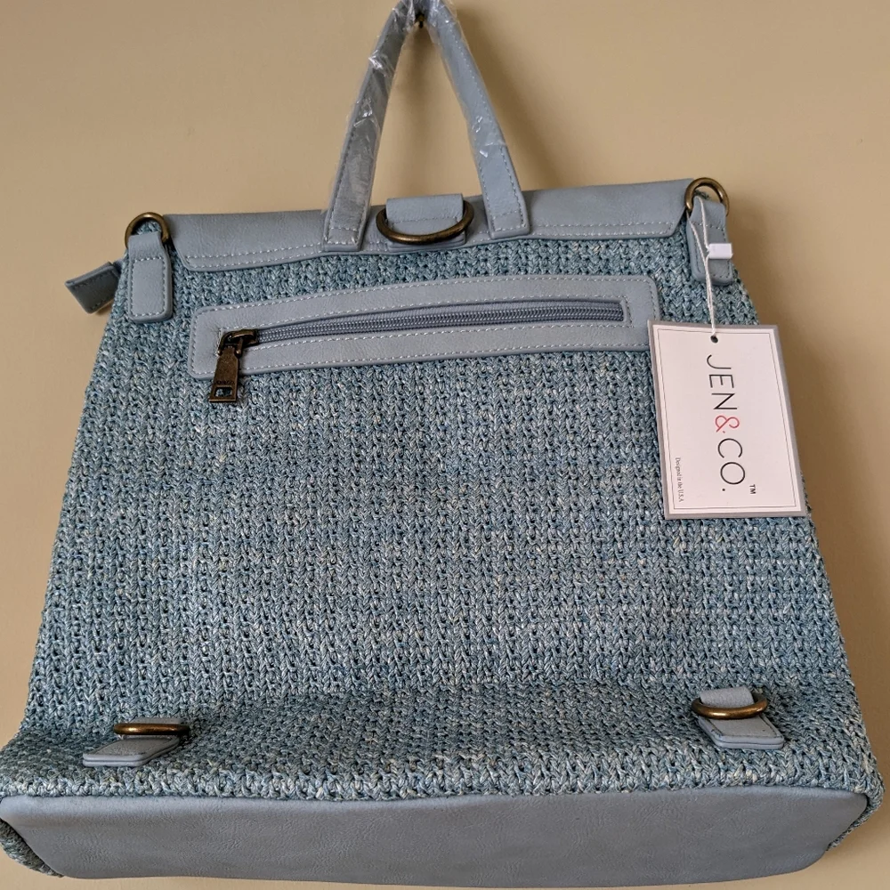 Jen & Co woven backpack